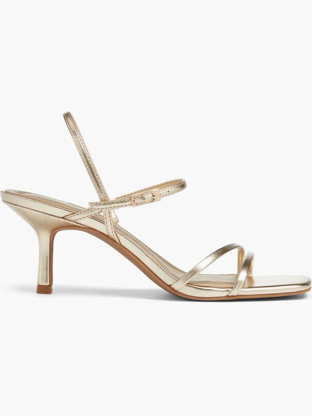 OPEN EDIT Rania Square Toe Heeled Sandal